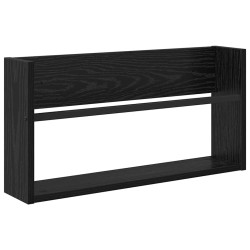 Étagère à magazines avec étagère Chêne noir 60 x 12 x 30 cm 581186581186