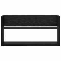Étagère à magazines avec étagère Chêne noir 60 x 12 x 30 cm 581186581186