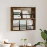 Étagère à magazines avec étagère Chêne fumé 80 x 12 x 70 cm 581187581187