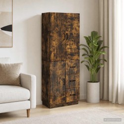 Ensemble de Meubles 2 pcs Chêne fumé Bois d'ingénierie 581188581188