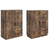 Ensemble de Meubles 2 pcs Chêne fumé Bois d'ingénierie 581188581188