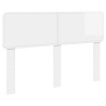 Tête de lit Blanc Brillant Bois d'ingénierie 581190581190