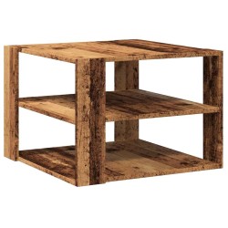 Table basse vieux bois 58x58x40 cm bois d'ingénierie 581191581191