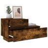 Table de chevet avec lumières LED chêne fumé 70x36x40,5 cm 581192581192