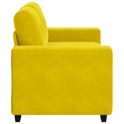 Loveseat Sofa Yellow 120 cm Velvet - Untranslated 581196581196
