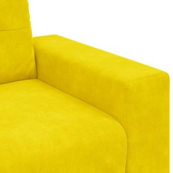 Loveseat Sofa Yellow 120 cm Velvet - Untranslated 581196581196