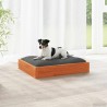 Lit pour Chien Cire marron 51,5 x 44 x 9 cm Bois de Pin Massif 581199581199