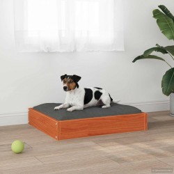 Lit pour Chien Cire marron 51,5 x 44 x 9 cm Bois de Pin Massif 581199581199