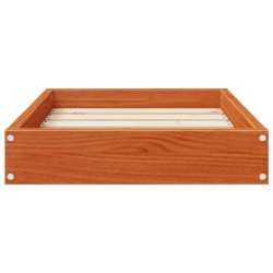 Lit pour Chien Cire marron 51,5 x 44 x 9 cm Bois de Pin Massif 581199581199
