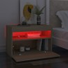 Table de chevet avec lumières LED chêne sonoma 60x35x40 cm 581205581205