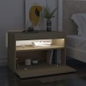 Table de chevet avec lumières LED chêne sonoma 60x35x40 cm 581205581205
