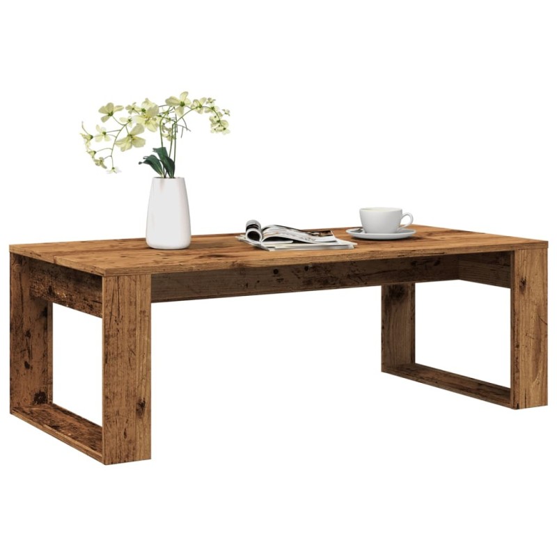 Table basse vieux bois 102x50x35 cm bois d'ingénierie 581206581206
