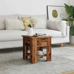 Table basse vieux bois 40x40x42 cm bois d'ingénierie 581207581207