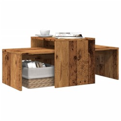 Table basse vieux bois 100x48x40 cm bois d'ingénierie 581208581208