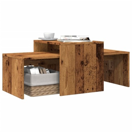 Table basse vieux bois 100x48x40 cm bois d'ingénierie 581208581208