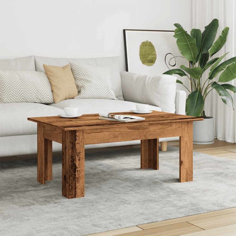 Table basse vieux bois 100x60x42 cm bois d'ingénierie 581210581210