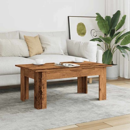 Table basse vieux bois 100x60x42 cm bois d'ingénierie 581210581210