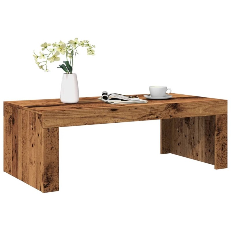 Table basse vieux bois 102x50x35 cm bois d'ingénierie 581211581211