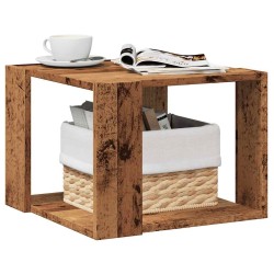 Table basse vieux bois 40x40x30 cm bois d'ingénierie 581212581212