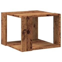 Table basse vieux bois 40x40x30 cm bois d'ingénierie 581212581212