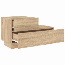 Table de chevet avec lumières LED chêne sonoma 70x36x40,5 cm 581213581213
