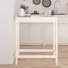 Table de bar blanc 100x50x110 cm bois massif de pin 581214581214