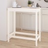 Table de bar blanc 100x50x110 cm bois massif de pin 581214581214