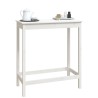 Table de bar blanc 100x50x110 cm bois massif de pin 581214581214