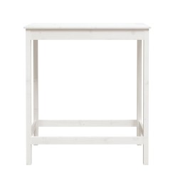 Table de bar blanc 100x50x110 cm bois massif de pin 581214581214