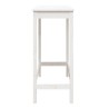 Table de bar blanc 100x50x110 cm bois massif de pin 581214581214