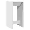 Table de bar blanc 51x50x103,5 cm bois d'ingénierie 581215581215