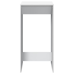 Table de bar blanc 51x50x103,5 cm bois d'ingénierie 581215581215