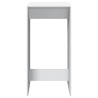 Table de bar blanc 51x50x103,5 cm bois d'ingénierie 581215581215