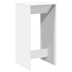 Table de bar blanc 51x50x103,5 cm bois d'ingénierie 581215581215