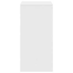 Table de bar blanc 51x50x103,5 cm bois d'ingénierie 581215581215