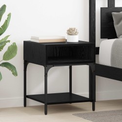 Table de chevet Chêne noir 40 x 40 x 50 cm Bois d'ingénierie 581216581216