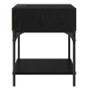 Table de chevet Chêne noir 40 x 40 x 50 cm Bois d'ingénierie 581216581216