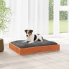 Lit pour Chien Cire marron 72 x 54 x 9 cm Bois de Pin Massif 581218581218