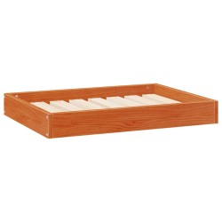 Lit pour Chien Cire marron 72 x 54 x 9 cm Bois de Pin Massif 581218581218