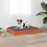 Lit pour Chien Cire marron 72 x 54 x 9 cm Bois de Pin Massif 581218581218