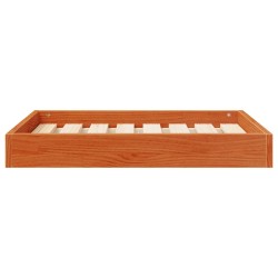 Lit pour Chien Cire marron 72 x 54 x 9 cm Bois de Pin Massif 581218581218