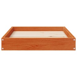 Lit pour Chien Cire marron 72 x 54 x 9 cm Bois de Pin Massif 581218581218