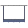 Lit Élevé avec Treillis et Toit Gris 203 x 40 x 121 cm PP 581220581220