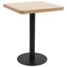 Table de bistro marron clair 60x60 cm MDF 581232581232