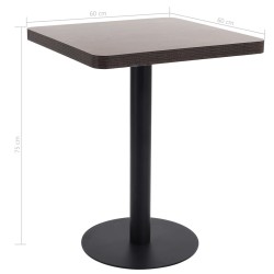 Table de bistro Marron foncé 60x60 cm MDF 581233581233