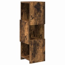 Meuble d'angle Chêne fumé 25,5x25x80cm Bois d'ingénierie 581236581236