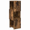 Meuble d'angle Chêne fumé 25,5x25x80cm Bois d'ingénierie 581236581236
