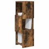 Meuble d'angle Chêne fumé 25,5x25x80cm Bois d'ingénierie 581236581236