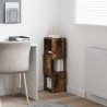 Meuble d'angle Chêne fumé 25,5x25x80cm Bois d'ingénierie 581236581236