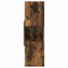 Meuble d'angle Chêne fumé 25,5x25x80cm Bois d'ingénierie 581236581236